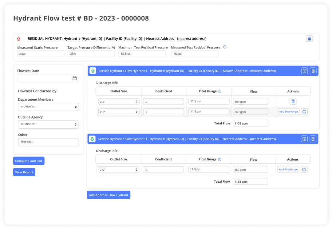 First Due Fire Hydrant Management Software